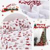 Christmas Tree Elk Pattern Bed Hat Four-Piece Bedding Set Bedroom Dormitory Bedding Decoration