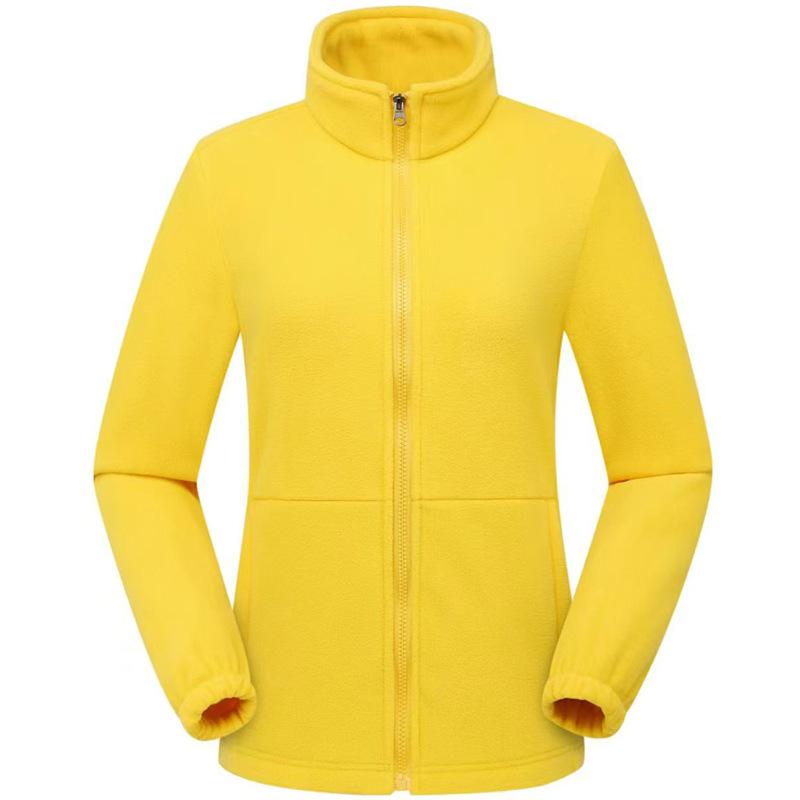 Outdoor Fleece Jacket for Men & Women - Thick Warm Polar Fleece Cardigan with Optional Logo for Autumn/Winter.