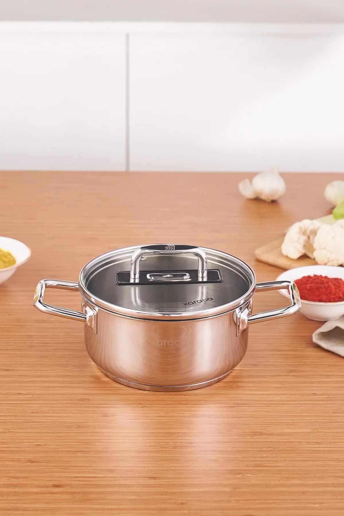 

Karaca Grace Indüksiyon Tabanlı Çelik Tencere 18 Cm 2 Lt