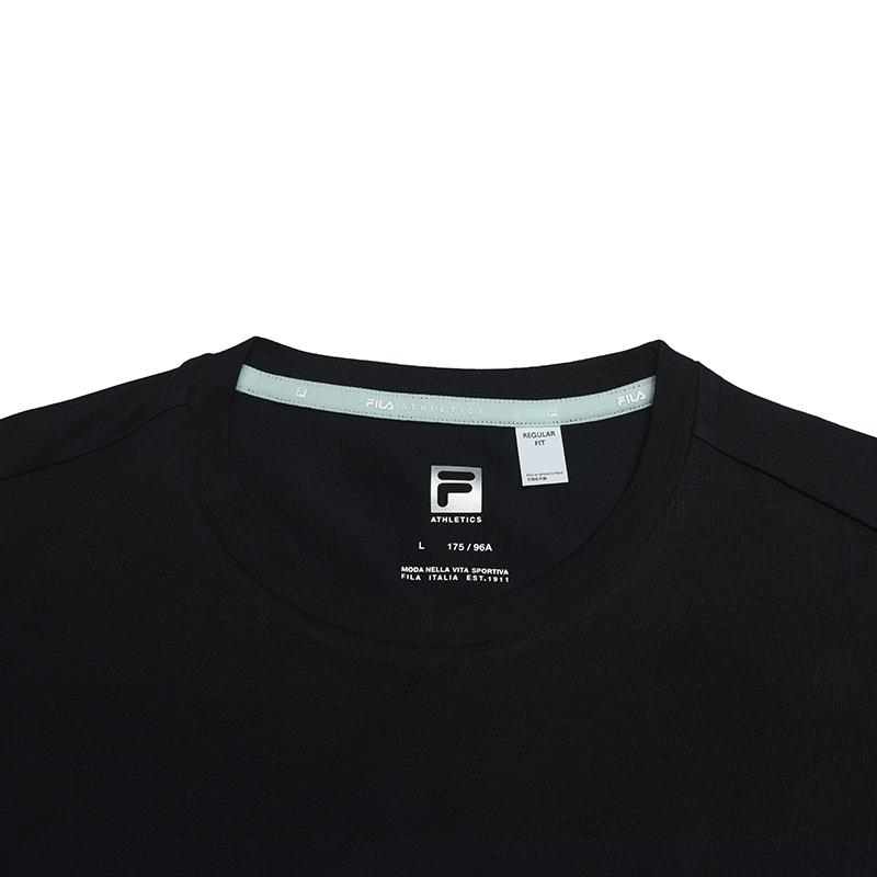 Fila Fitness Series Simple Casual Printed Short Sleeve T-Shirt Men Tops A61M621101F-BK