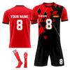 Personalised Shirts Kit Mens Girls With Name Number Custom Football Jerseys For Boys Training Suit