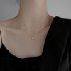 French Water Drop Pendant Necklace Female Niche Ins Style Korean Version Simple Light Luxury High Sense Fashion High Grade Collarbone Chain