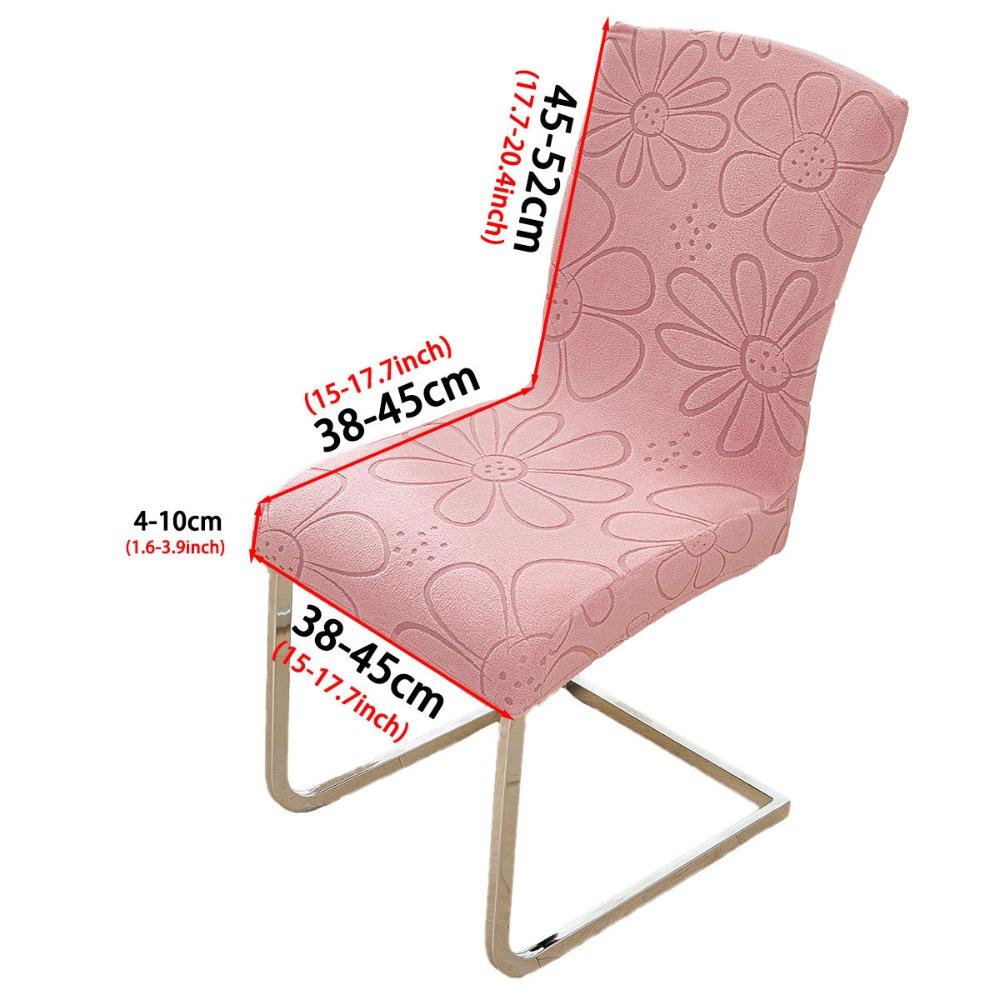 

Anti-slip Jacquard Chair Cover Elastic High Back Chair Cover Washable Stretch Seat Covers Office рожевий