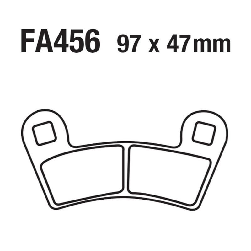 Copper-based Sintered Disc Brake Pads for Polaris 450 525 1000 RZR ATV FA456