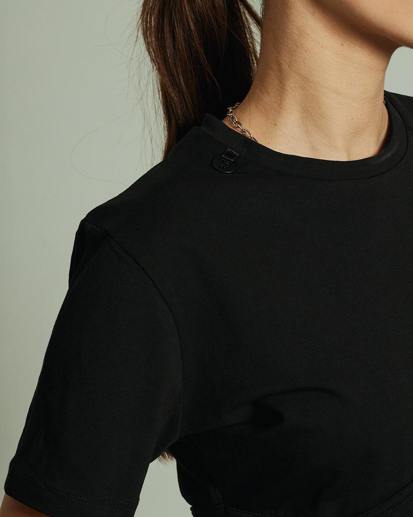 Short T-shirt Raw 36502 S Black