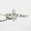 900 Platin Diamant Kreuzanhänger SV925 Halskette [KASHIMA] 0,2 ct