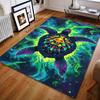 Fantasy Ocean Turtle Print Carpet for Bedroom Living Room Bedside Sofa Floor Mat Modern Home Decor Area Rug Machine Wash