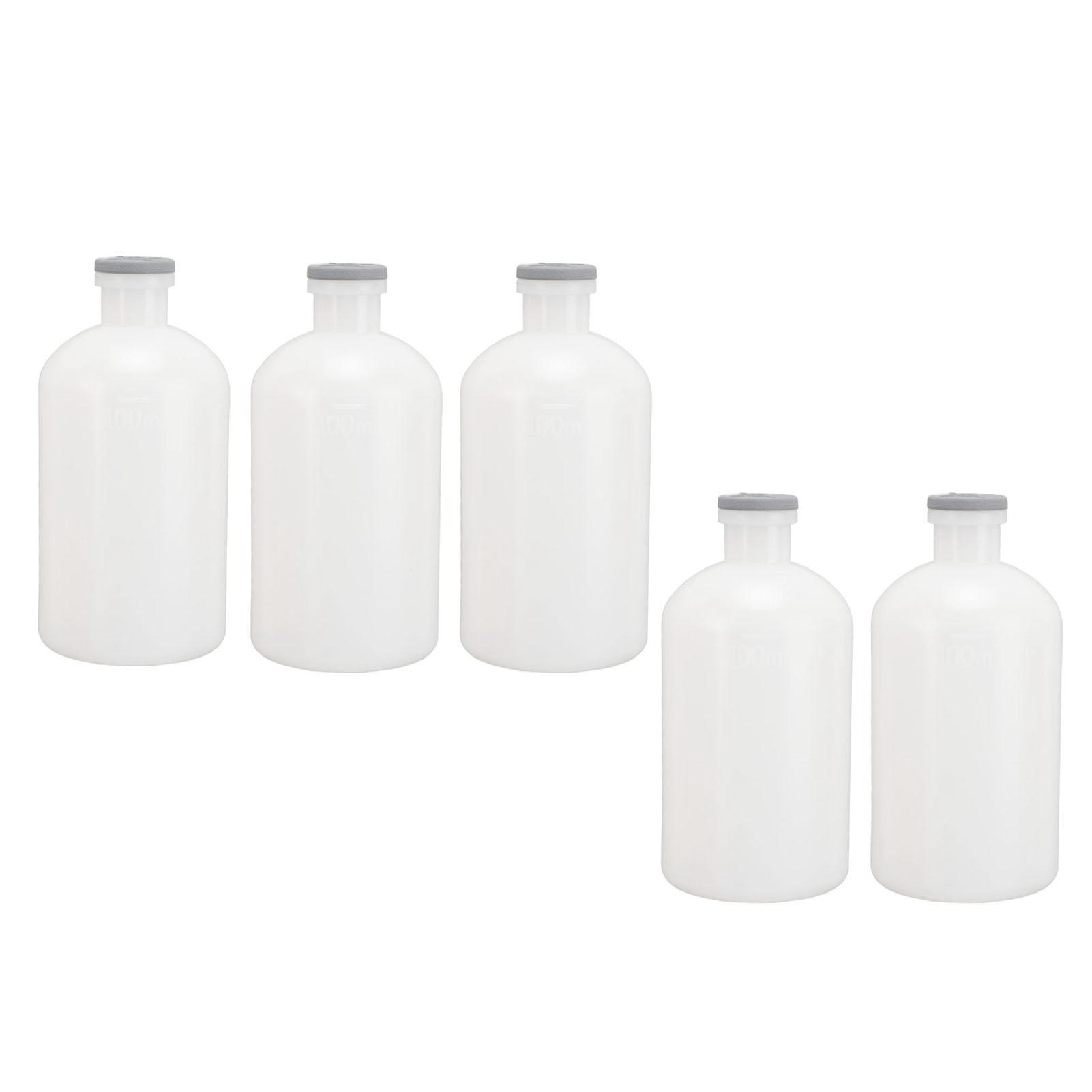 

5 шт. Ветеринарные шприцы-бутылки 100 мл ПП многоразовые бутылки для инъекций для скота животных