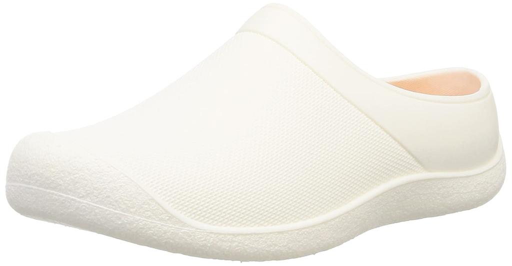 Margo Waterproof Shoes for Gardening and Mandom Size 3E Clog-Style Kitchen, Maternity, Oil-Resistant, Non-Slip, Anti-Static, 61, Unisex, White, 24.0