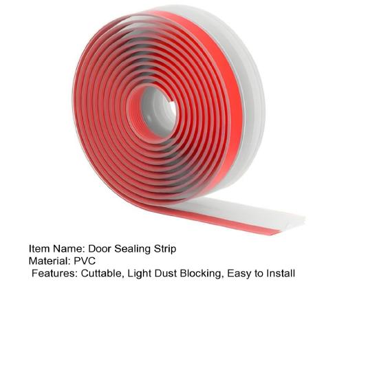 1M Door Bottom Sealing Strip Under-Door Sweep Weather Stripping Light Noise Dust Blocking Windproof Door Stopper Door Bottom Gap Filler Strip