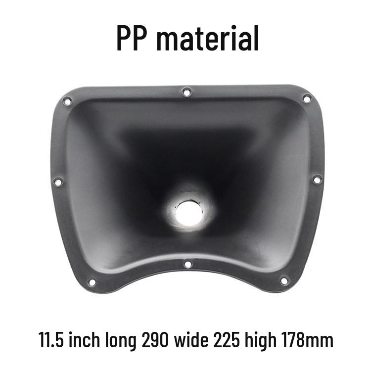 Speaker Tweeter Horn Driver: 4-14 inch, Flat/Screw Mouth, Plastic Horn