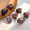 Mode Punk Leopardendruck Ringe Für Frauen Ins Transparente Geometrische Harz Fingerringe Party Schmuck Geschenk Männer Hip Hop Ringe