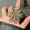 Contemporary Style Ring Statement Glitter Art Piece With Textured Finish Finger Jewelry Perfect For Gift Giving