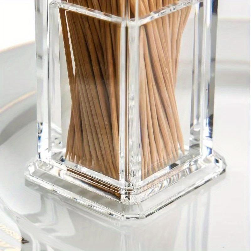 Toothpick Box Thickened Acrylic Transparent Portable Creative Convenient Life Home Living Room Storage Box