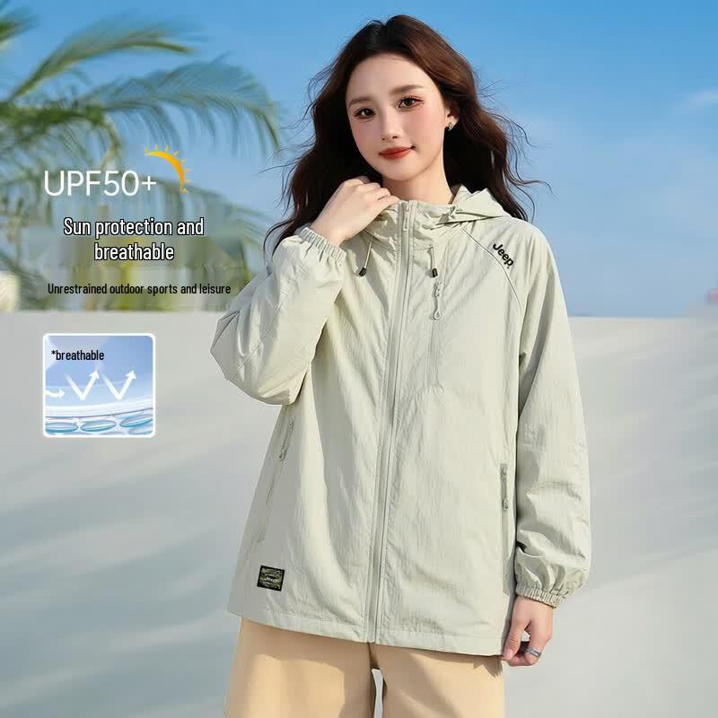 JEEP UPF50+ Lightweight Couple s Outdoor Sun Protection Jacket L