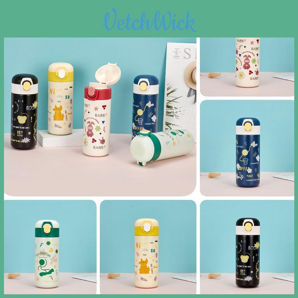 Cute Cartoon Stainless Steel Insulated Travel Cup For Students