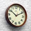 Santell Simple Wall Japanese-made Clock, Brown, QL699-BR