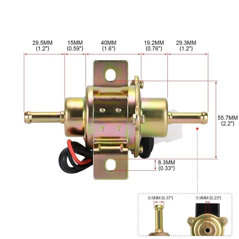 12V Universelle Niederdruck 3-5 psi Benzin oder Diesel Elektrische Kraftstoffpumpe Für Kubota Yanmar Cub Cadet EP500-0 EP-500-0 FP7901-017