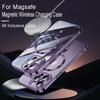 For Magsafe Magnetic Clear Camera Lens Protector Case For iPhone 14 13 12 11 Pro Max X XR XS Plating Wireless Charging Cover