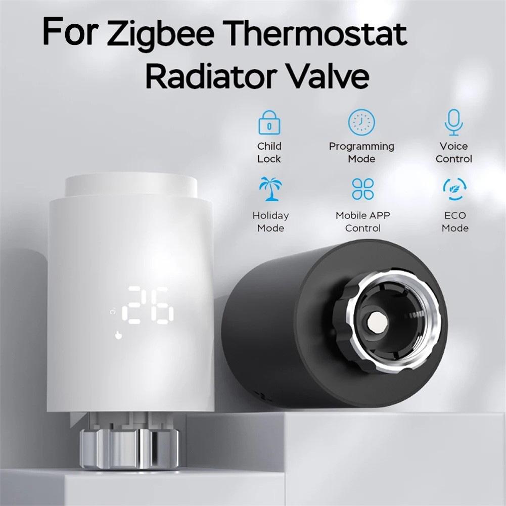 For Tuya For Zigbee Smart Thermostat Radiator Valve with Weekly Programmable Scheduling for Energy Saving Heating