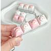 Mini Size Mechanical Keycap Fidget Toy Kawaii Cat Shape Fidget Button Toy  Bag Charm
