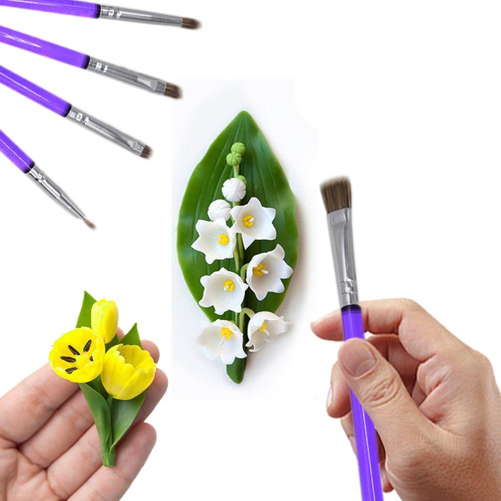 

2/5PCS Baking Tool Cake Decorating Brush Food Paint Painting Brush Fondant Cake Brush Kitchen 2PCS