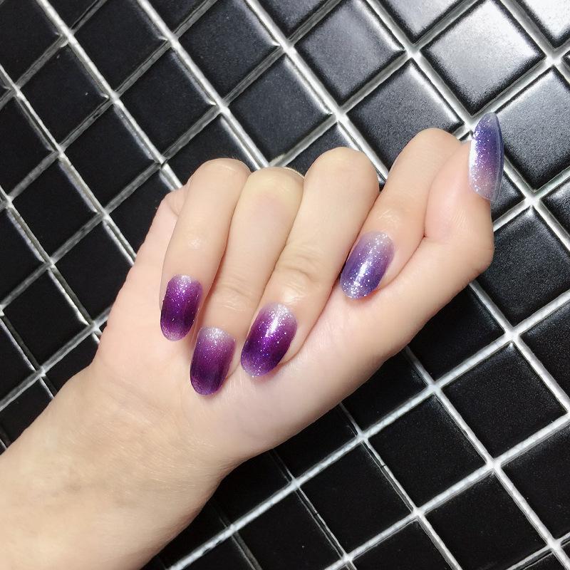 Verlaufs Gänseblümchen Nagelsticker Vollsticker 3D Nagelkunst Sticker Wasserdichter Nagelsticker Vollsticker