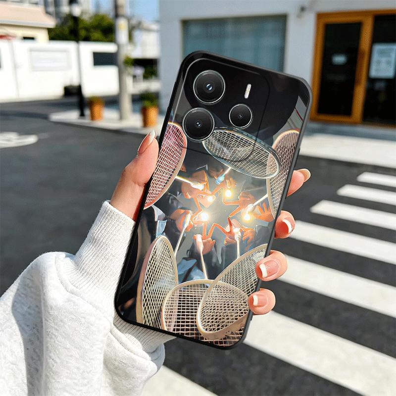 Badminton Sport Soft Phone Case for Xiaomi Redmi Note 12 13 14 15 Pro Plus 11 12S 11S 11T 10 4G Black Cover Back Shell