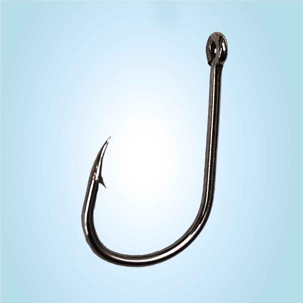 100 Pieces Fishing Hook Universal Seawater Fish Carbon Steel Fishhook Tool for Professional Fisherman Beginner