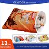 Winter Warm Semi-Enclosed Plush Pet Bed with Crinkle Paper