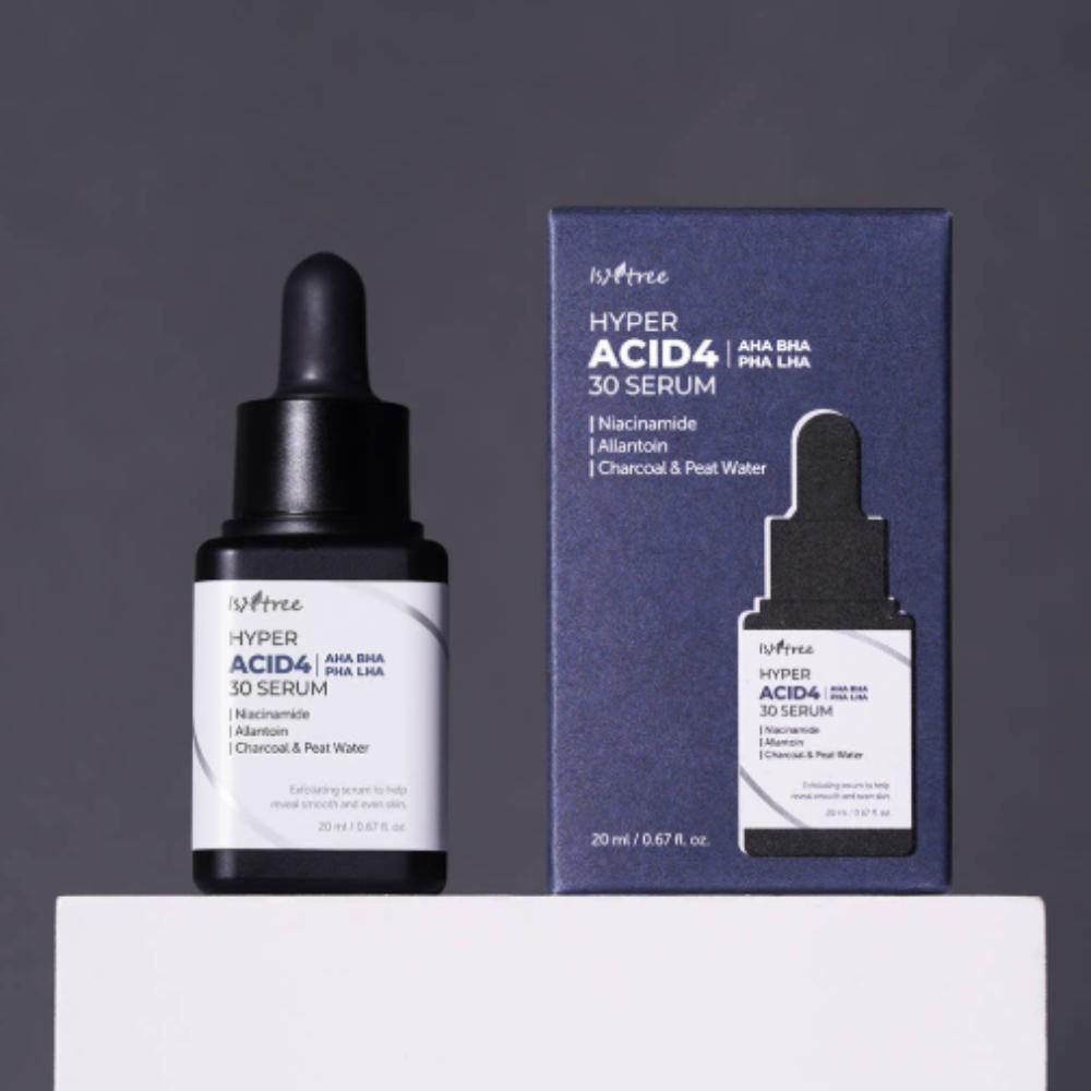 

Isntree Hyper Acid4 30 Сыворотка 20 мл Отшелушивающая сыворотка с четырьмя кислотами для более гладкой и чистой кожи