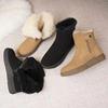 Snow boots Winter boots Fleece thickened warm short boots Non-slip cotton shoes Northeast thick-soled cold-proof cotton boots