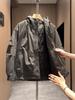 Men's 2025 Japanese Workwear Style Hooded Cotton Jacket: Windproof, Warm, Padded Outerwear