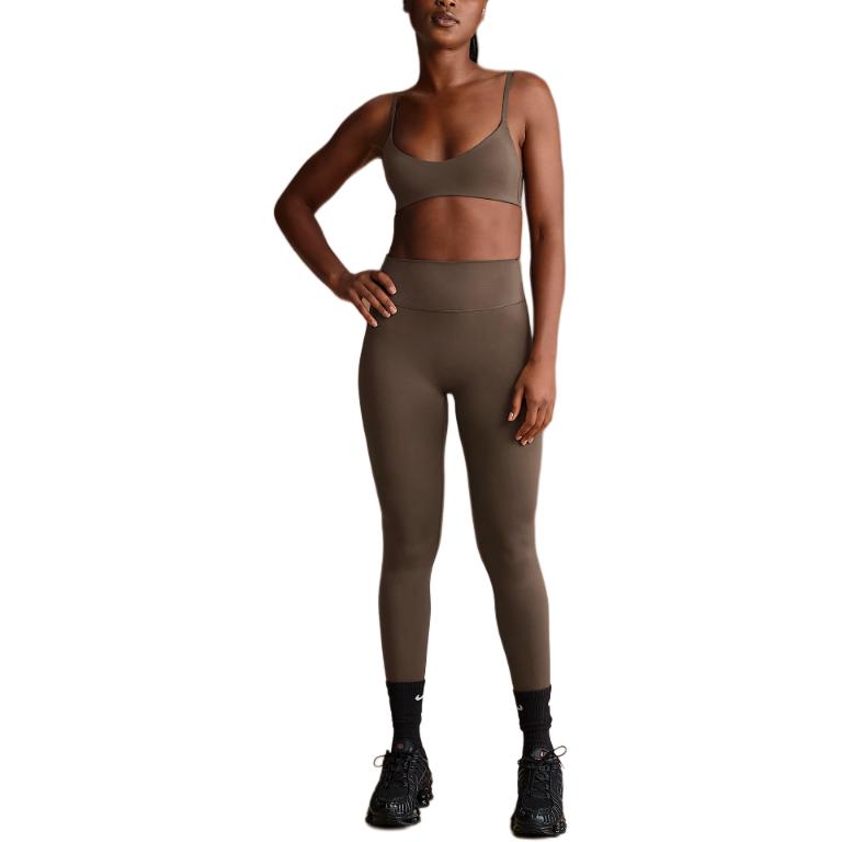 NikeSKIMS Matte Micro Scoop Bra Dark Sepia Women Tops Brown BR-SPT-5120-DSP