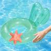 Inflatable Swimming Pool Float Ring with Decorative Starfish and Tail Design Durable Material for Water Recreation and Pool Use