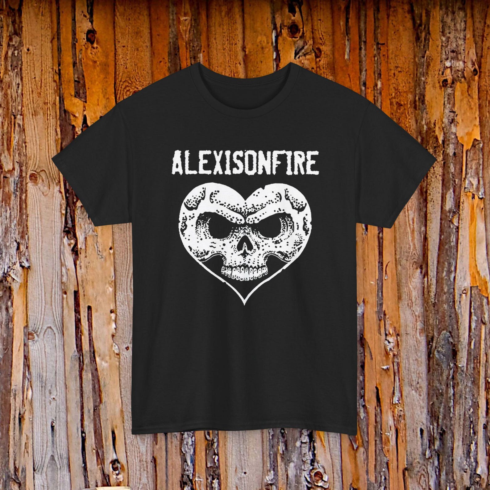 ALEXISONFIRE Hard Rock Band Logo Tee | Music Shirt S