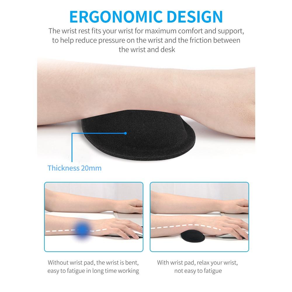 Anti-Slip Rubber Base Ergonomic Mouse Wrist Rest Keyboard Wrist Rest Ergonomic Support