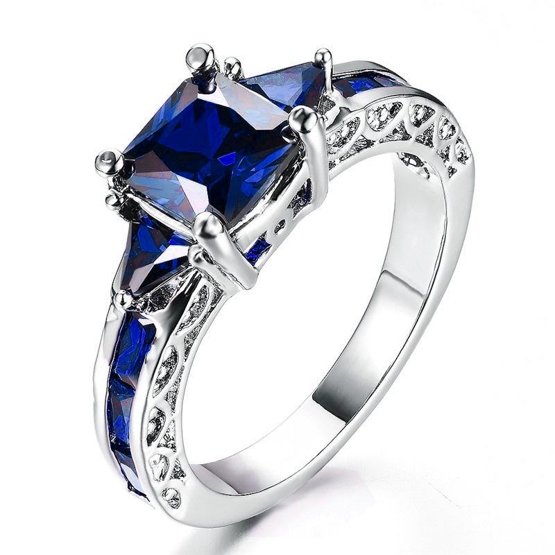Women'S Zircon Wedding Rings, Pair Rings, Wedding Accessories, Proposal Jewelry