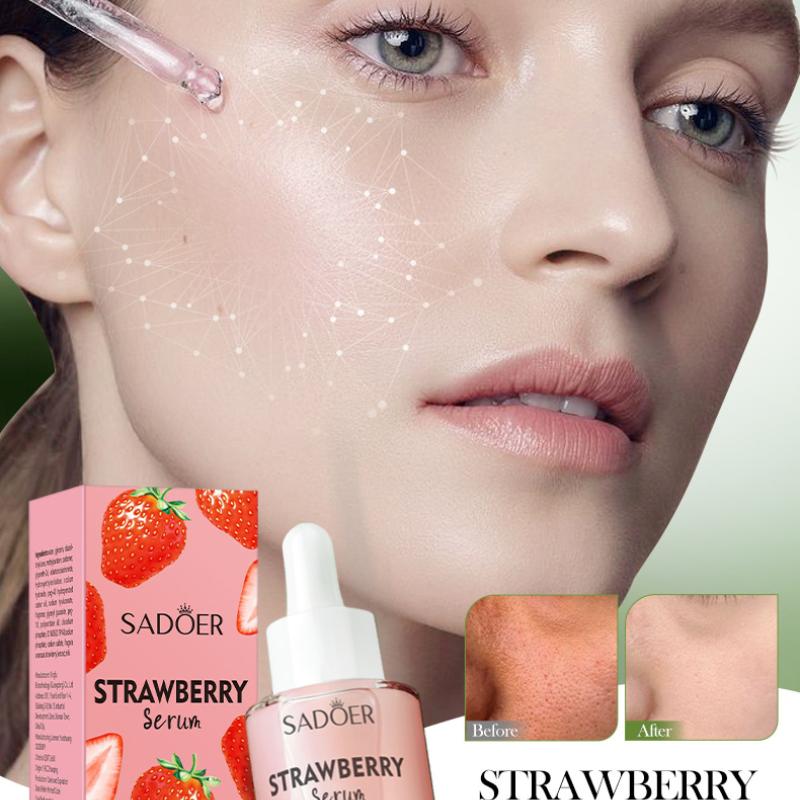 30ml Strawberry Fruit And Milk Essence Deep Moisturizing Skin Fade Fine Lines Moisturizing And Hydrating Essence