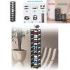 Modern Sleek Non-woven Fabric Foldable Narrow Shoe Rack Compact Storage Organizer