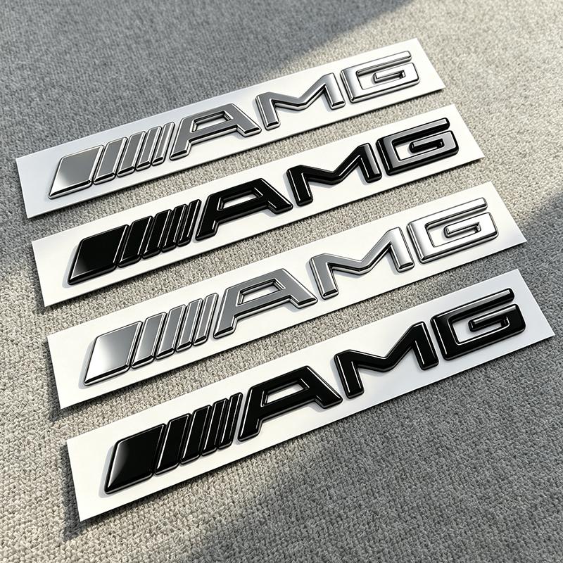 Metalowy emblemat AMG 3D Naklejka na klapę bagażnika samochodowego Zawór opony Do Mercedes Benz AMG Klasa E S C A B W204 W205 W203 W211 W212 CA1