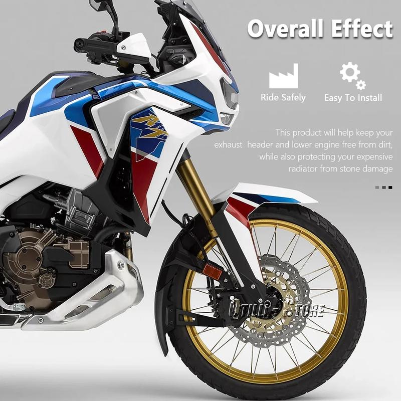 For Honda CRF1000L CRF 1000 L Africa Twin Adventure Sports CRF1100L AFRICA TWIN Motorcycle Front Fender Mudguard Fairing Black