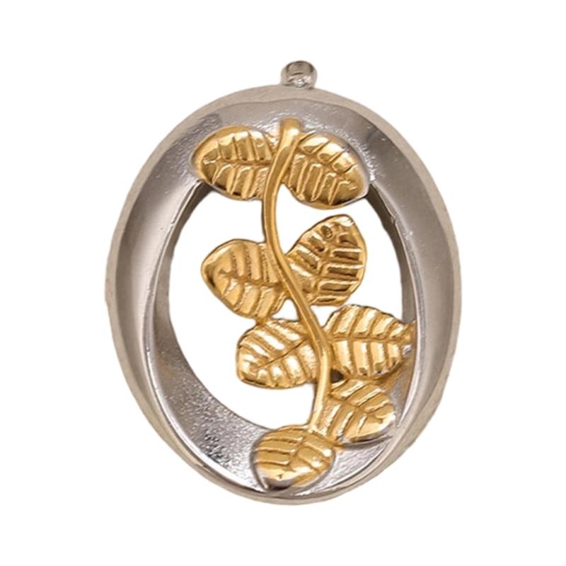 Chic Dubbelfärgad Kärlek Fjäril Hänge Berlock Rostfritt Stål Accessoar För Dagligt Bruk Speciella Tillfällen