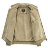 Padded Men's Winter Velvet Thickened Warm Fur Collar Men's Cotton Clothes Casual Simple Short Jacket