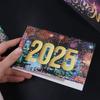 12pcs Foldable 2025 New Year Greeting Card Paper Invitations Cards  Party Favors
