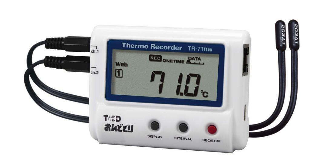 T&D Temperature Recorder Ondotori TR-71nw