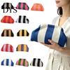 Women Clutch Purse Woven Striped Purse, Large Capacity Kiss Lock Cosmetic Bag Pouch, Summer Beach Vacation Evening Dumpling