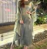 Elegant Women's Starry Sky Long Dress Set