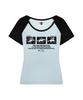 PRIMATE Run Free U-Neck Polka Dot Raglan Slim Fit Short Sleeve T-Shirt 4 Colors
