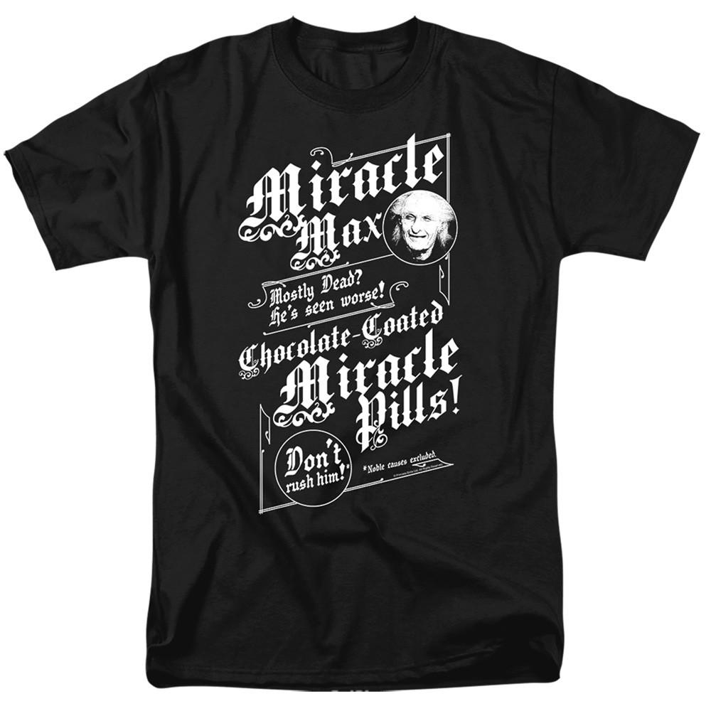 Princess Bride - Miracle Max - Adult Unisex Short Sleeve T-Shirt - Black S